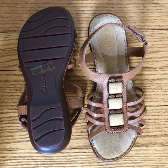 Clarks | Leather Strappy Sandals Brisk Freesia - Picture 4 of 4